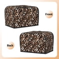 thumbnail image 7 of Toaster Covers 2 Slice, Trendy rose gold leopard cool Waterproof Bread Machine Cover Fits for Standard 2 Slice Toasters, Home Decor Toaster Protection with Hanging Rope, 7 of 7