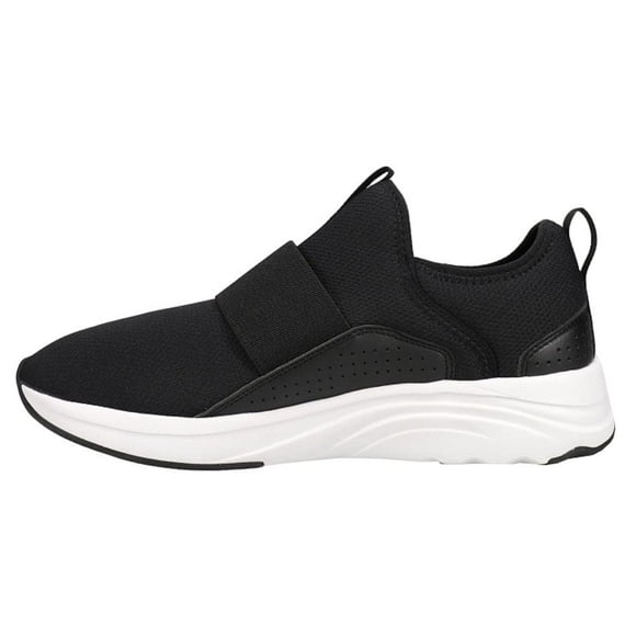 PUMA Women's Softride Sophia Slip on Running Shoe, Black/Gold/White, 6