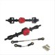 thumbnail image 1 of RC Car Metal Gear Front&Rear Bridge Axle Set for MN D90 D91 black, 1 of 5