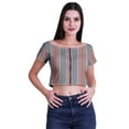 thumbnail image 1 of Moomaya Tunique Courte en Viscose Imprimée à Manches Courtes avec Fermeture Éclair pour Femmes Été, 1 of 4