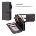 thumbnail image 4 of Black PU Leather  13 Wallet Case 2 in 1 Wallet Protective Flip Cover with Detachable Magnetic Wallet  13 Pro, 4 of 6