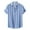 Sky Blue, variant on Diufon Men's Short Sleeve Button Up Shirts Casual Striped Summer Beach Vacation Tops Fashion Clothes