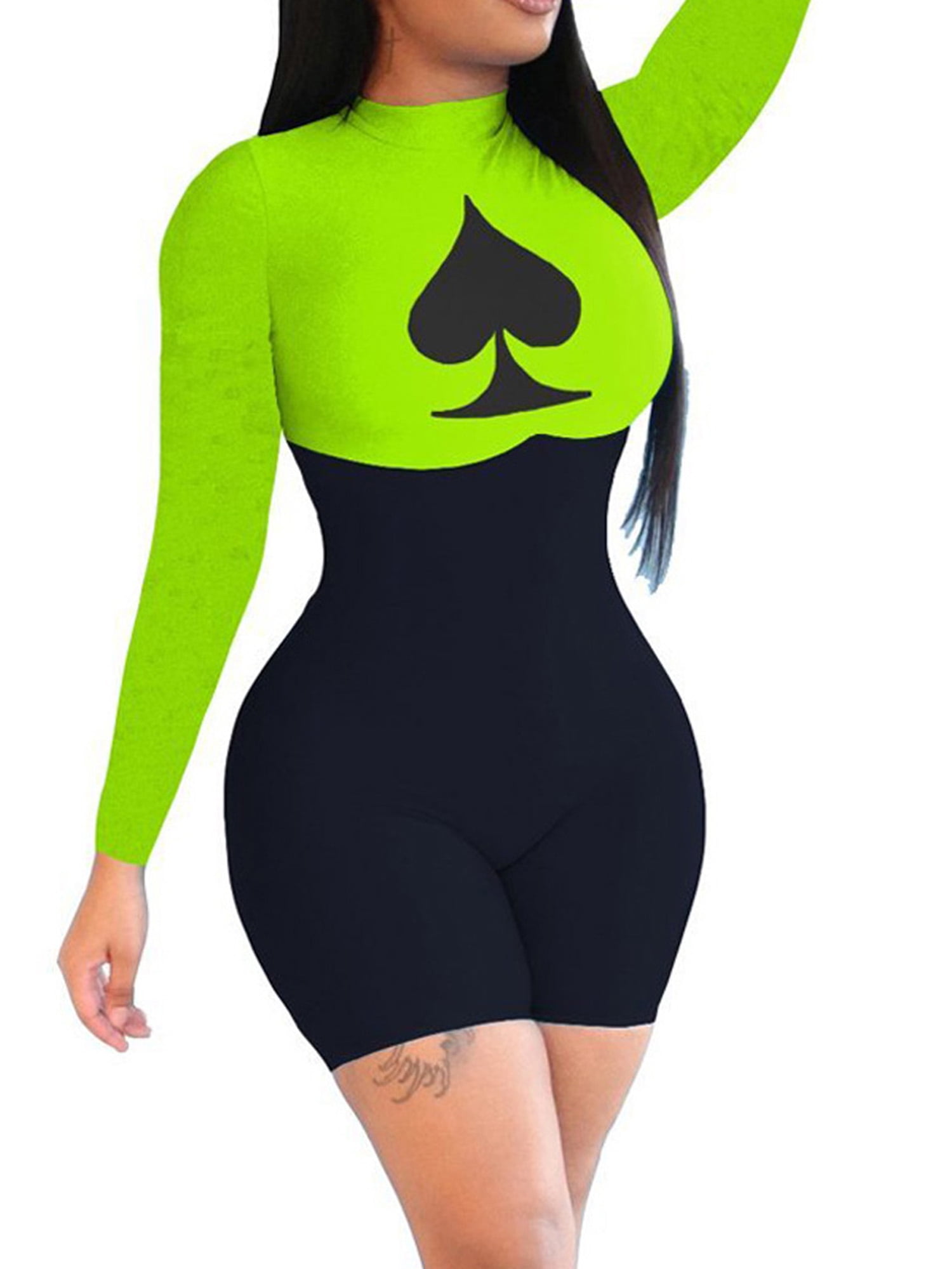 tight long sleeve jumpsuit