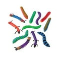 thumbnail image 2 of Neon Caterpillars Assorted 12 Pack Fake Plastic Insect Bug Toys, 2 of 2