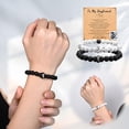 thumbnail image 2 of Juego de Pulseras de Abalorios Blancos y con Estilo para Hombres y Mujeres, 2 of 4