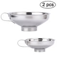 thumbnail image 1 of Funnel, 2 Pack Stainless Steel Funnel Kitchen Funnel Mason Jar Funnel, 1 of 5
