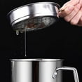 thumbnail image 5 of Bxaolu Bacon Grease Container With Strainer,1.8LKitchen Stainless Steel Oil Container Can with Strainer and Anti-slip Coaster Tray for Store Meat Frying Oil and Cooking Grease Storage, 5 of 9