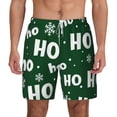 thumbnail image 2 of Picia Ho Ho Ho A pattern Mens Swim Trunks with Compression Liner Stretch Beach Shorts Quick Dry with Zipper Pockets No-Chafing Board Shorts-Small, 2 of 9
