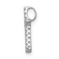 thumbnail image 2 of 14k White Gold Diamond Cross Pendant Charm, 2 of 4