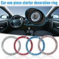 thumbnail image 4 of Wovilon Car One-Key Start Button Decorative Ring Handmade Diamond Crystal, 4 of 4