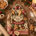 Christmas Kitchen Wooden Door Sign with Baking Tools for Front Entry ...