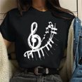 thumbnail image 2 of Tops de verano Regalos para hombre y mujer Camiseta de verano con estampado de letras Blusa de manga corta Pompotops  hfajkhk134719, 2 of 8