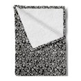 thumbnail image 2 of Black and White Soft Flannel Fleece Throw Blanket, Abstract White Guitars with Grunge Effect Classical Acoustic Music, Cozy Plush for Indoor and Outdoor Use, 70" x 90", White and Black, by Ambesonne, 2 of 5