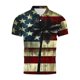 thumbnail image 4 of Blusa y camisa de manga corta con cuello vuelto para hombre, estilo casual, de moda, de manga corta, con botones estampados y cuello vuelto, blusa de poliéster para hombre., 4 of 5