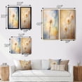thumbnail image 4 of Designart "White Dandelion love expression III" Dandelion Framed Wall Art Set Of 2 - White Floral Framed Canvas Set For Living Room Decor, 4 of 7