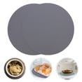 thumbnail image 3 of 2pcs Microwave Oven Baking Mats Kitchen Silicone Place Mats Round Table Mats, 3 of 6