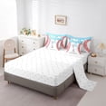 thumbnail image 5 of Manfei Sport Baseball Bedding Comforter Set 7-Piece,Letter Monogrammed T King Bedding Sets, 5 of 7
