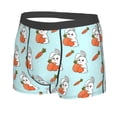 thumbnail image 5 of Goofa Rabbit Is Eating Carrots Printed Men's Boxer Briefs Underwear, Moisture-Wicking Underwear, Trunk,Soft and Breathable Cotton Underwear-X-Large, 5 of 9
