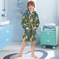 thumbnail image 5 of FORMRS Kids Bathrobe Unisex Hooded Robe Toddler Pajamas Sleepwear, Size 2-3T, Blue Lemons, 5 of 7