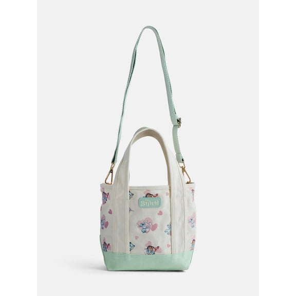 Disney Lilo and Stitch Women's Canvas Tote Bag, Blue