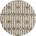 thumbnail image 6 of Hauteloom Bayanga Living Room, Bedroom Area Rug - Aztec, Berber Shag - Plush Pile - Light Gray, Charcoal, Gray - 5'3" x 7', 6 of 9