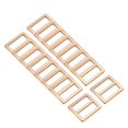 thumbnail image 1 of 16PCS Hebilla deslizante ajustable de aleación de zinc de 1" para correas de webbing de reemplazo de mochila dorado claro, 1 of 7