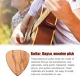 thumbnail image 5 of Guitar Picks Delicate String Instrument Tool Fitting Comfortale Study Wooden Bass Attachment Playing Tools Wood Pick for Guitars Type 5, 5 of 5