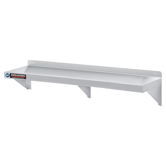 DuraSteel Stainless Steel Wall Shelf - 60" Wide x 12" Deep Commercial Grade - NSF Certified - Industrial Appliance Equipment (Restaurant, Bar, Home, Kitchen, Laundry, Garage and Utility Room)