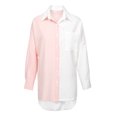 thumbnail image 5 of Women's Button Down Blouses Color Block Shirts Casual Long Sleeve Loose Fit Tops, 5 of 5
