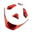 thumbnail image 2 of 4 Uds Casco de Moto Zulema Alerón de Cola Grande Rojo Spoiler de Cascos, 2 of 8