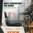 thumbnail image 3 of VEVOR Universal Forklift Seat, Fold Down Tractor Seat with Adjustable Angle Back and Micro Switch, 6.3-13.4 inch Extended Slot Comfortable Forklift Seat for Tractor Loader Excavator, 3 of 9