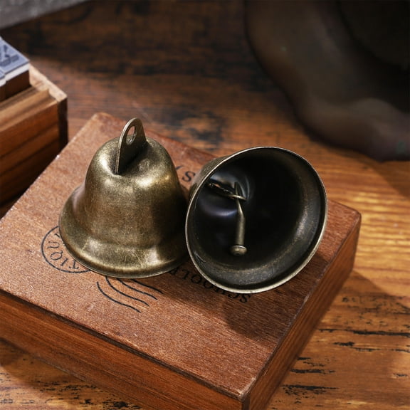 Beaupretty 20Pcs Polished Brass Copper Bells Metal Hand Bells Hangable Pendants for Party Decor