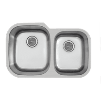Magnolia Sinks Kitchen Sink Stainless Steel Undermount 32"x18", 16 Gauge (32 inch Under-mount 60/40 Double Bowl) No Rimming