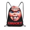 thumbnail image 1 of Zufioo Sac de Sport Imprimé Chucky Sac de Gym à Ficelle Lavable en Machine Sac à Dos à Ficelle pour Hommes Femmes-Moyen, 1 of 6