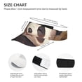 thumbnail image 2 of Bingfone Adjustable Empty Top Sun Visor for Women and Men-Clear Sky Cute Sunflower Panda, 2 of 6