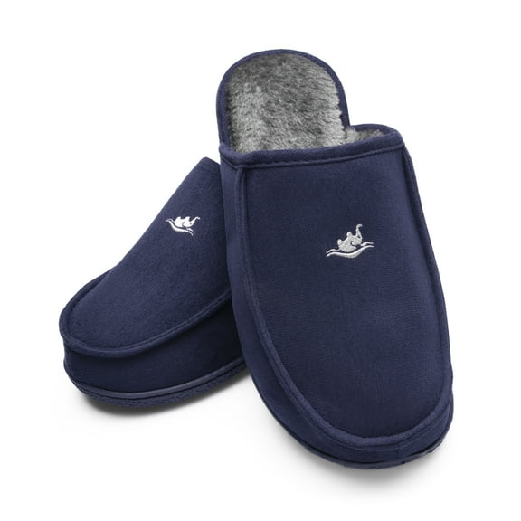EUROPEAN SOFTEST Men's 80D High Density Memory Foam House Slippers, Indoor Outdoor