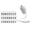 White 4, variant on USB 2-in-1 Galaxy Star Projector Night Light, 360° Bendable Gooseneck LED Lamp with 3 Discs & 15 Space Patterns, Portable USB Starry Light for Bedroom, Car, Gaming Room & Party Decor