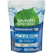 Seventh Generation Dishwasher Detergent Packs Free & Clear -- 20 Packs