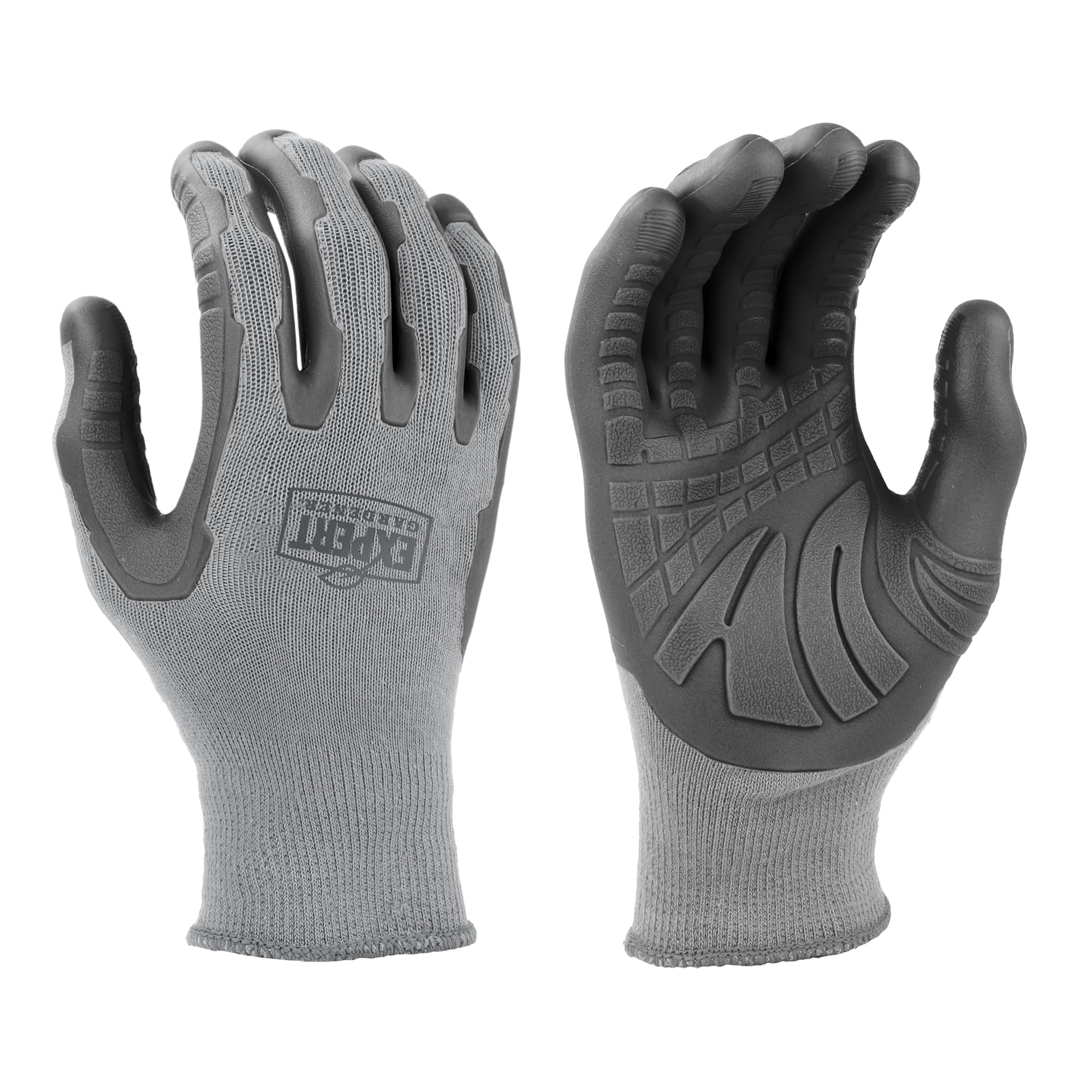 Expert Gardener No-Slip Grip Gloves, Grey, Medium
