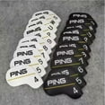 thumbnail image 4 of 10-Pack Golf Club Iron Head Cover PING Classic Yellow Line 4-9+PWUS Magnetic Closure, 4 of 5