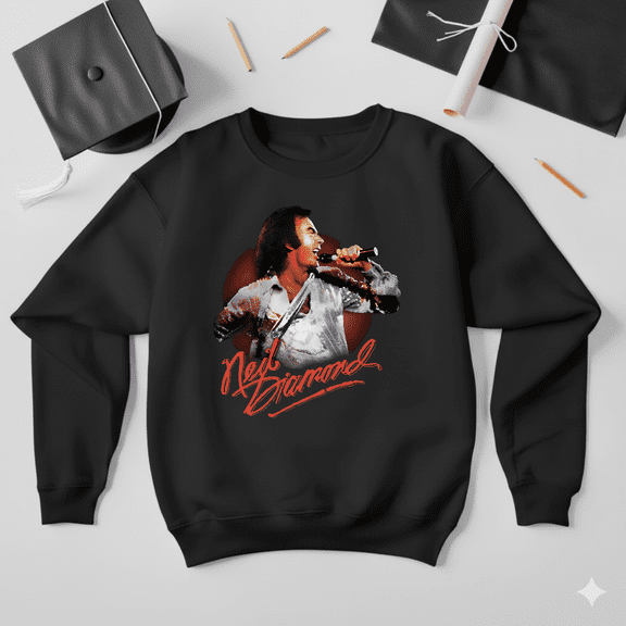 Neil Diamond Live Portrait Vintage Music Concert Tour Fan Sweatshirt V50203, up to size 5XL