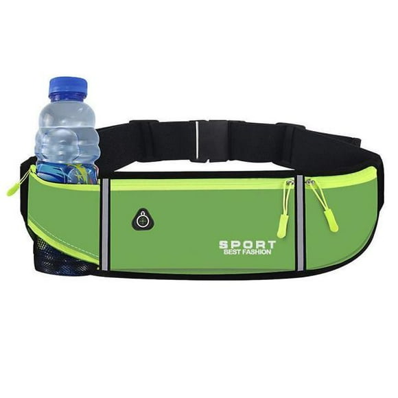 Running Fanny Pack Phone Holder Belt With Water Bottle Holder For Run Cycling Hiking Accessories Fluorescent green