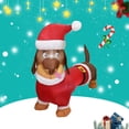 thumbnail image 1 of Dachshund navideño inflable para exteriores de 3,6 pies, decoración de patio inflable con luces LED incorporadas para vacaciones, fiestas, Navidad, patio y jardín, 1 of 5