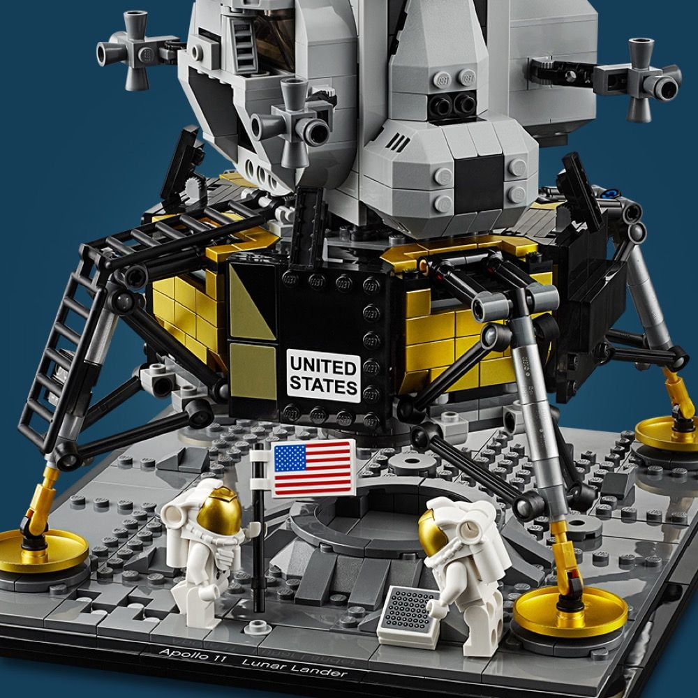 LEGO Creator Expert NASA Apollo 11 Lunar Lander 10266 Model Building Kit for Astronaut Mini Figures, Lunar Lander Replica, NASA Collectible For Home Office Décor, Gift Idea for Space Lovers Walmart.com