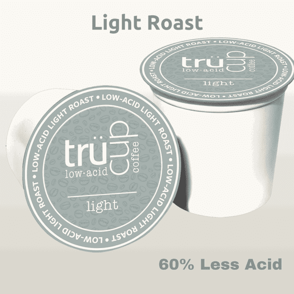 trücup Low Acid Light Roast Coffee Pods, 48 Ct K-Cups
