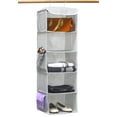 thumbnail image 1 of Simple Houseware Organisateur Suspendu pour Garde-Robe à 5 Tablettes, Gris, 1 of 5
