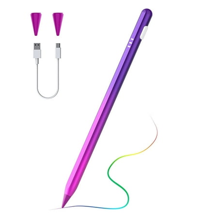 TiMOVO Stylus Pen for iPad Pencil 10/9/8/7/6th Generation, iPad Air 5/4/3th Apple Pencil 2nd Generation for 2018-2022 iPad Pro 12.9/11, iPad Mini 6/5th iPad Stylus, Gradient Purple