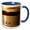 Blue/White, variant on 3drose, Sea Kayakers, Lake Coeur Dalene, Idaho - Us13 Cha0064 - Chuck Haney, 11oz Mug