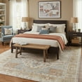 thumbnail image 7 of 9x12 Oriental Area Rug Living Room Washable Non Slip Boho Soft Rugs Bedroom Dining Room Decor-Orange, 7 of 7