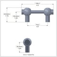 thumbnail image 2 of 3 Inch Cabinet Pull - Satin Brass, 2 of 2
